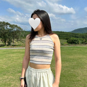 【大熱回歸！】Striped Halter Top