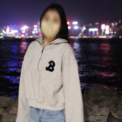 Letter B Half Zip Hoodie
