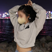 Letter B Half Zip Hoodie