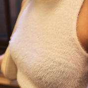 Solid Fluffy Crop Tank Top