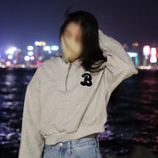 Letter B Half Zip Hoodie