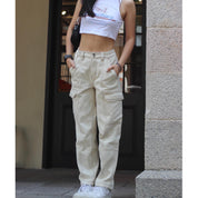 Ines High Waist Cargo Jeans