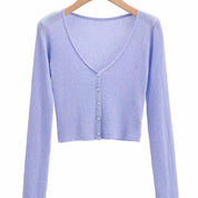 Romona Button Front V Neck Cardigan