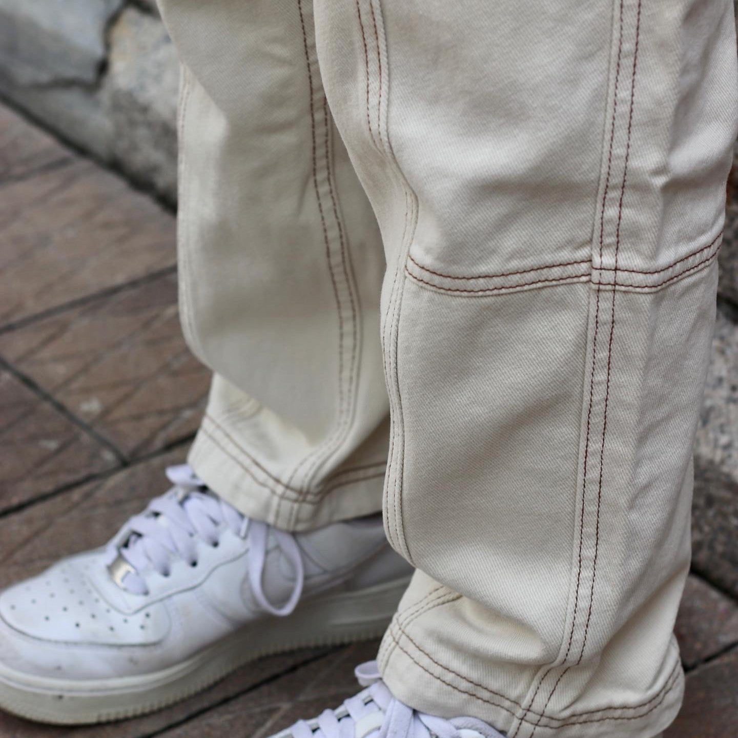 Ines High Waist Cargo Jeans