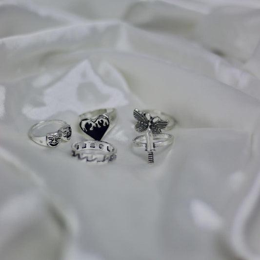 5 PCs Ring Set