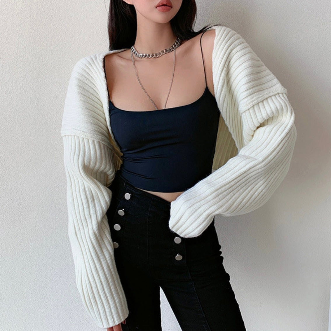 Bat Sleeve Cardigan