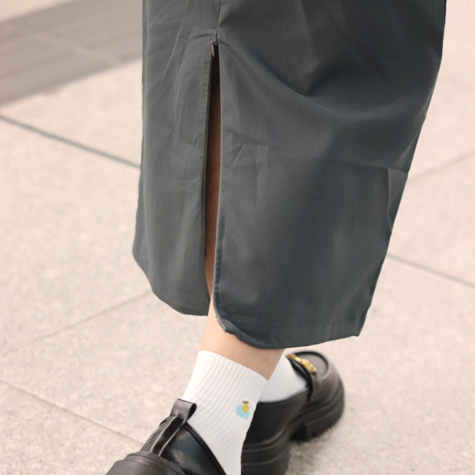 Jailene Solid Cargo Skirt