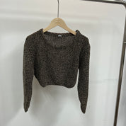 #T008 - Unnie Crop Knitted Sweater