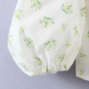 Kimora Puff Sleeve Floral Crop Top
