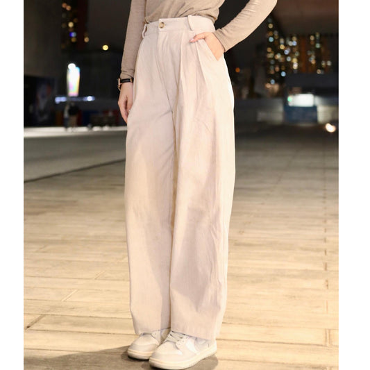 Melisa High Waist Corduroy Pants