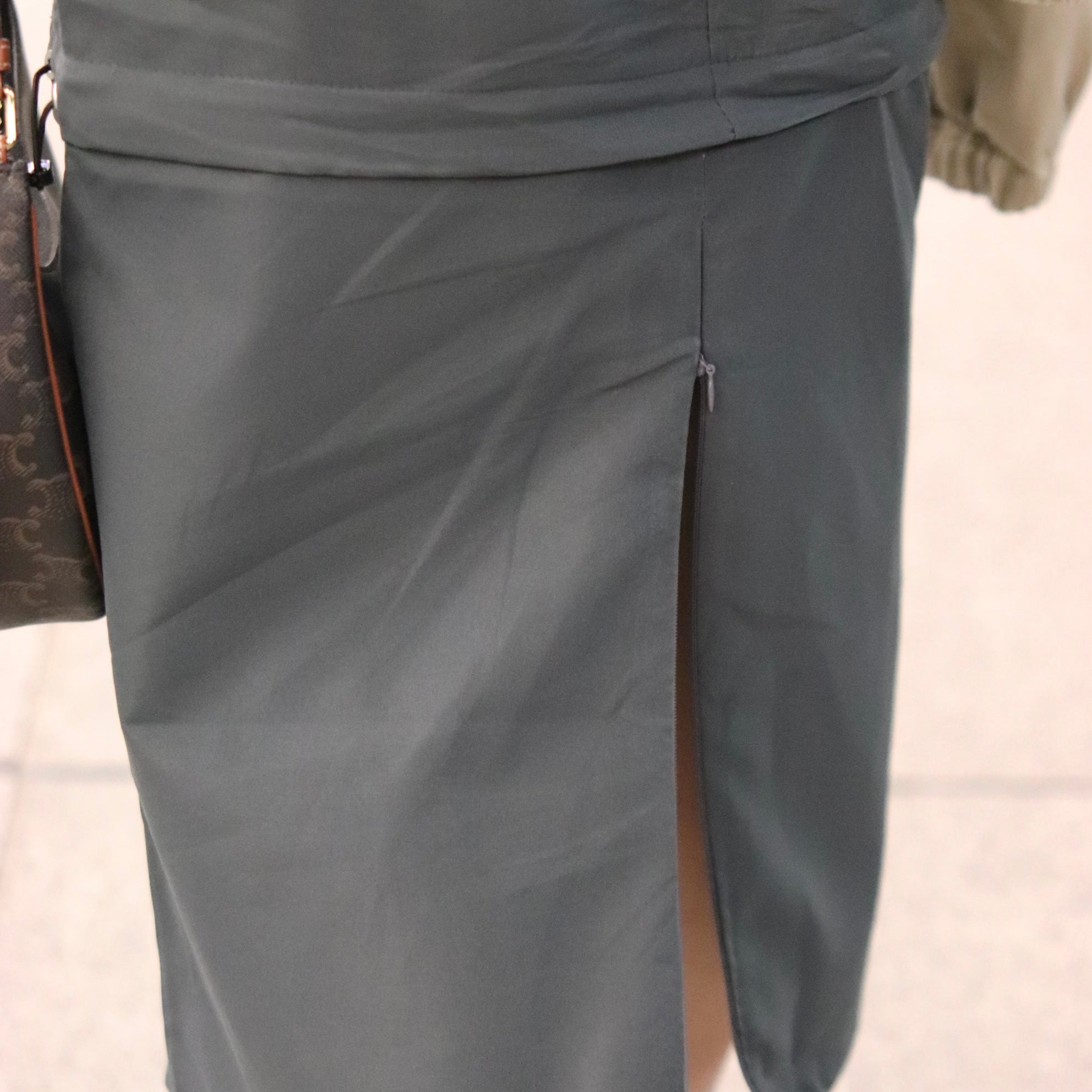 Jailene Solid Cargo Skirt