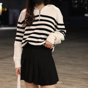 Gemma Half Sleeve Stripped Cardigan