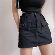 Noelle High Waist Solid Skirt