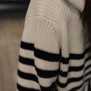 Gemma Half Sleeve Stripped Cardigan