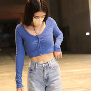 Patricia U Neck Crop Cardigan