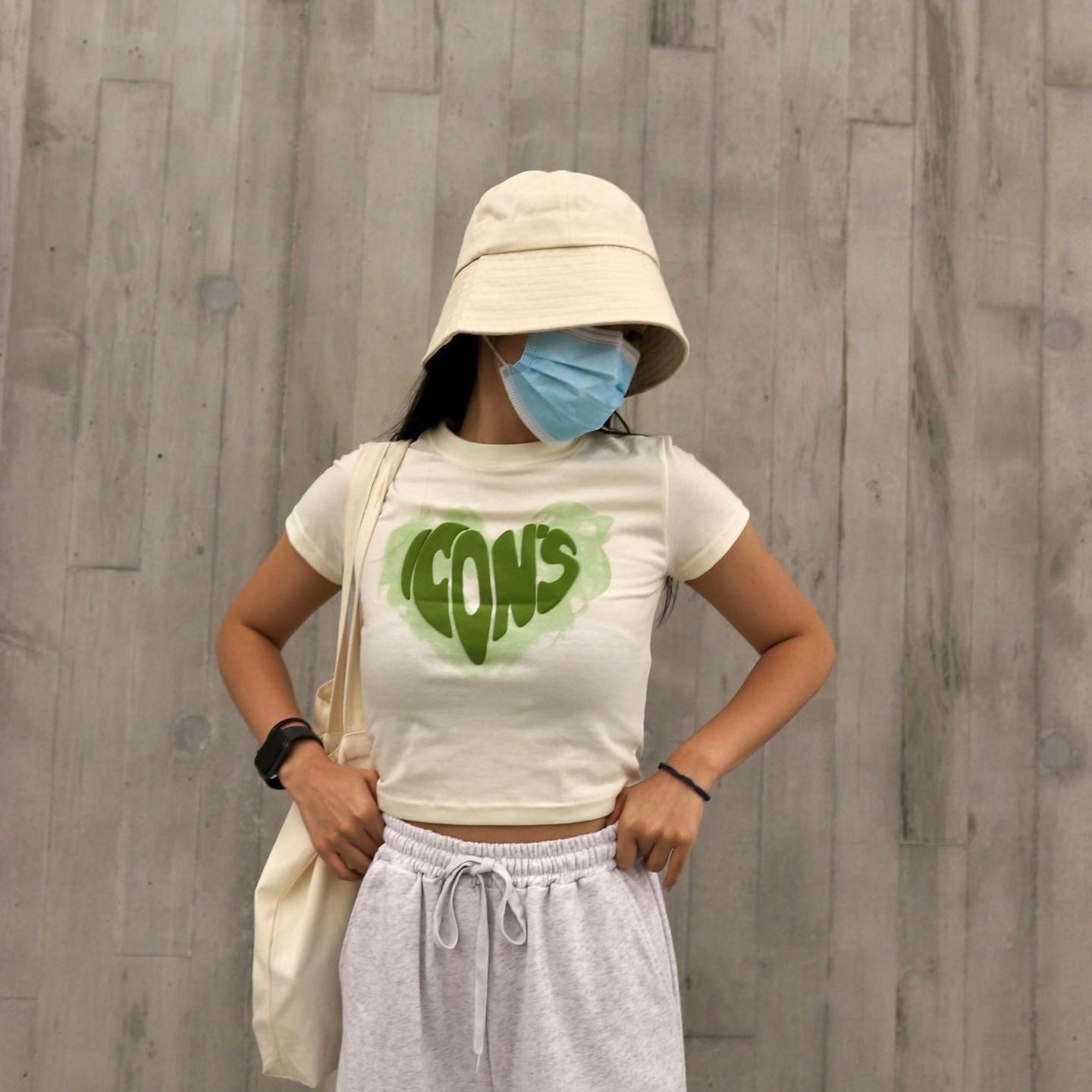Lara Hearty Print Crop Top