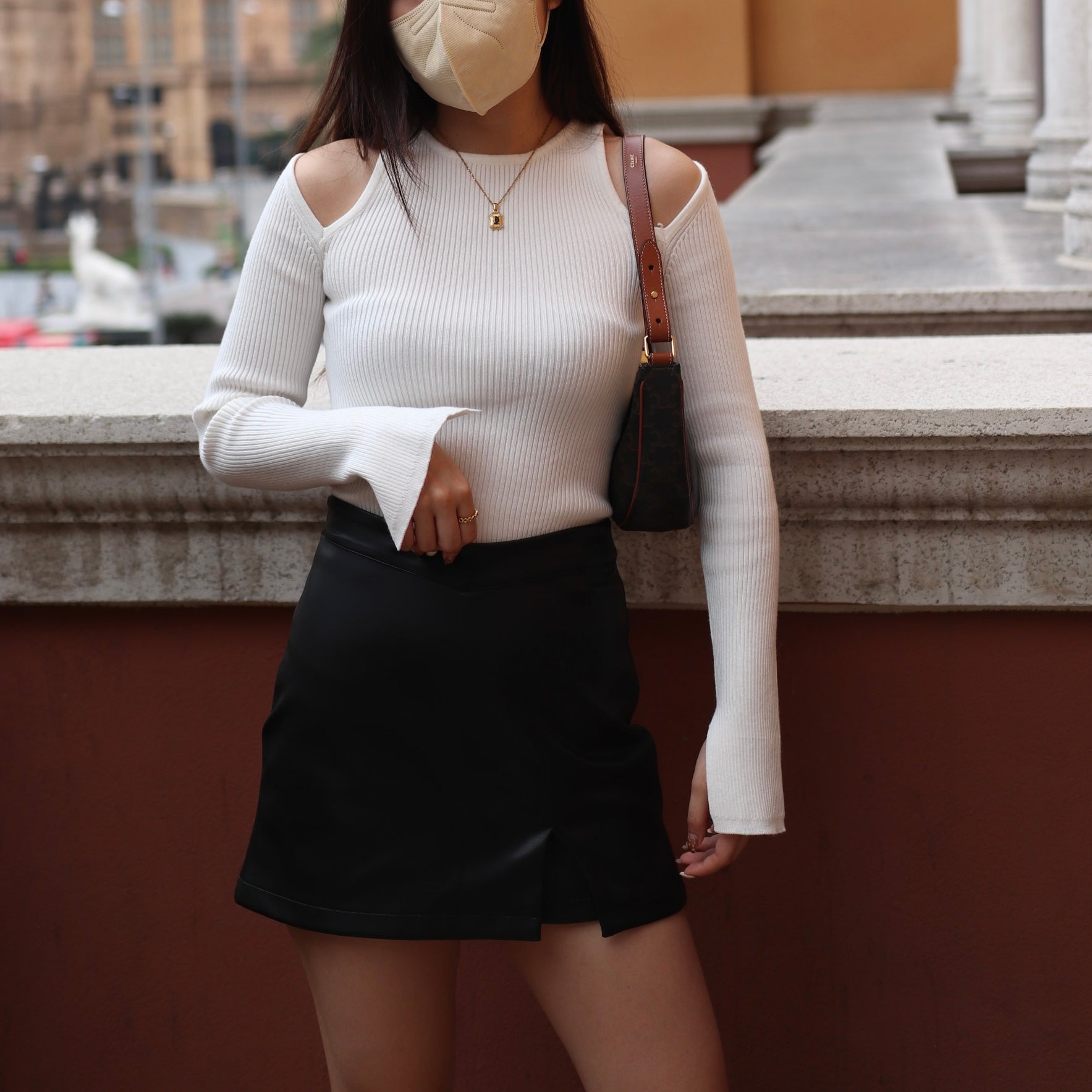 Bennett Shoulder Cut Long Sleeve Top