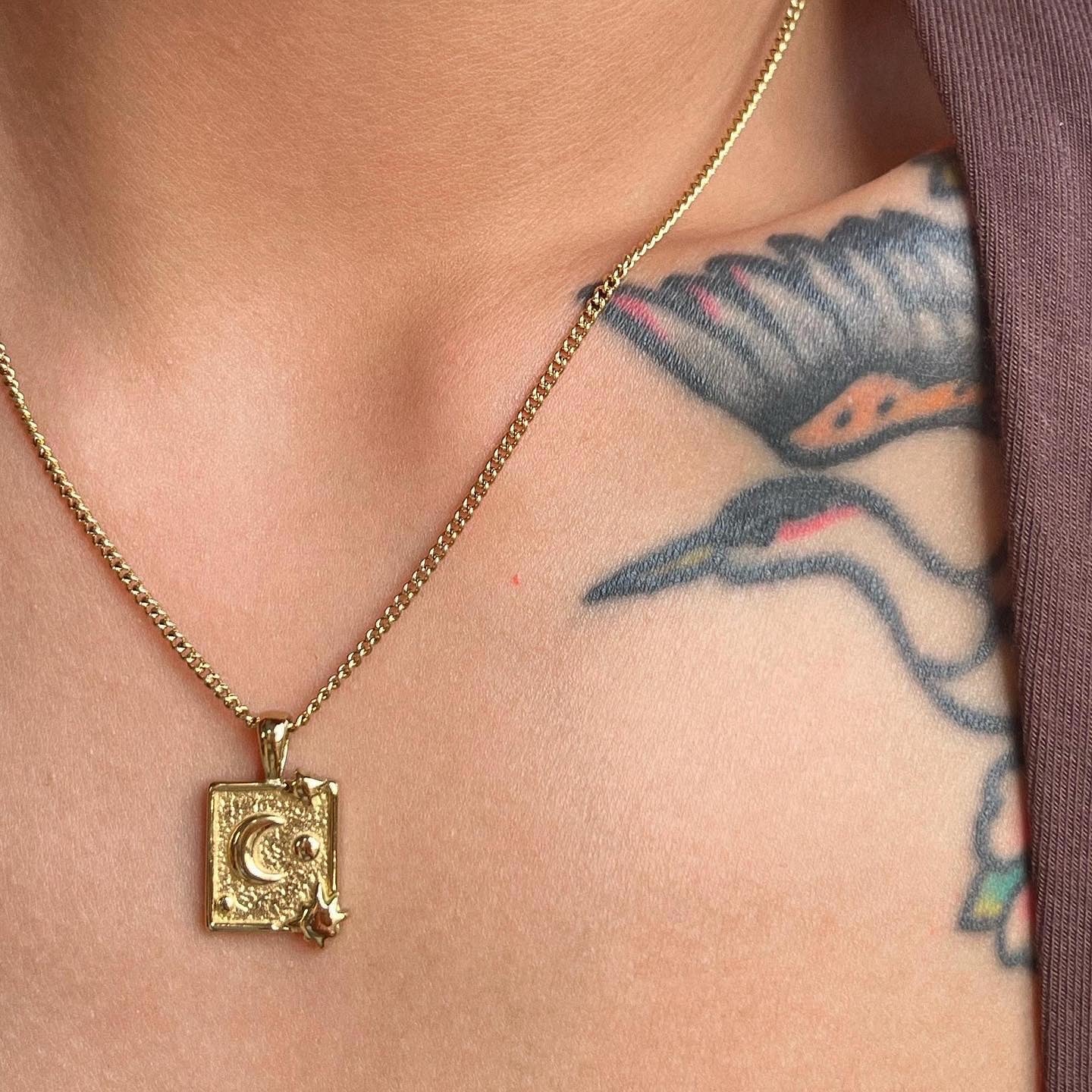 Squared Pendant Necklace
