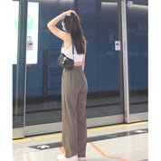 Solid High Waist Pants