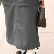 Jailene Solid Cargo Skirt