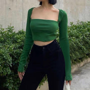 Willow Long Sleeve Crop Top