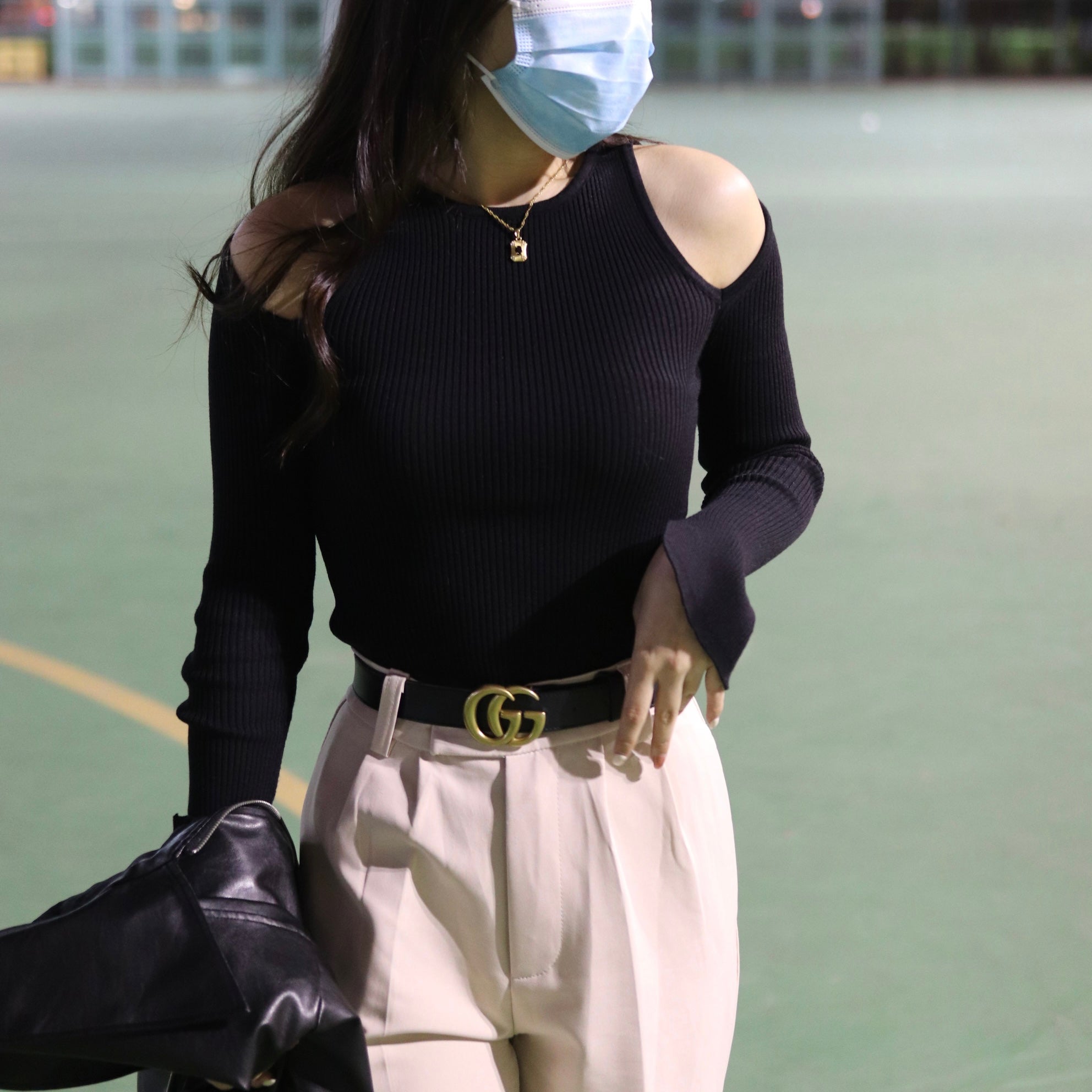 Bennett Shoulder Cut Long Sleeve Top