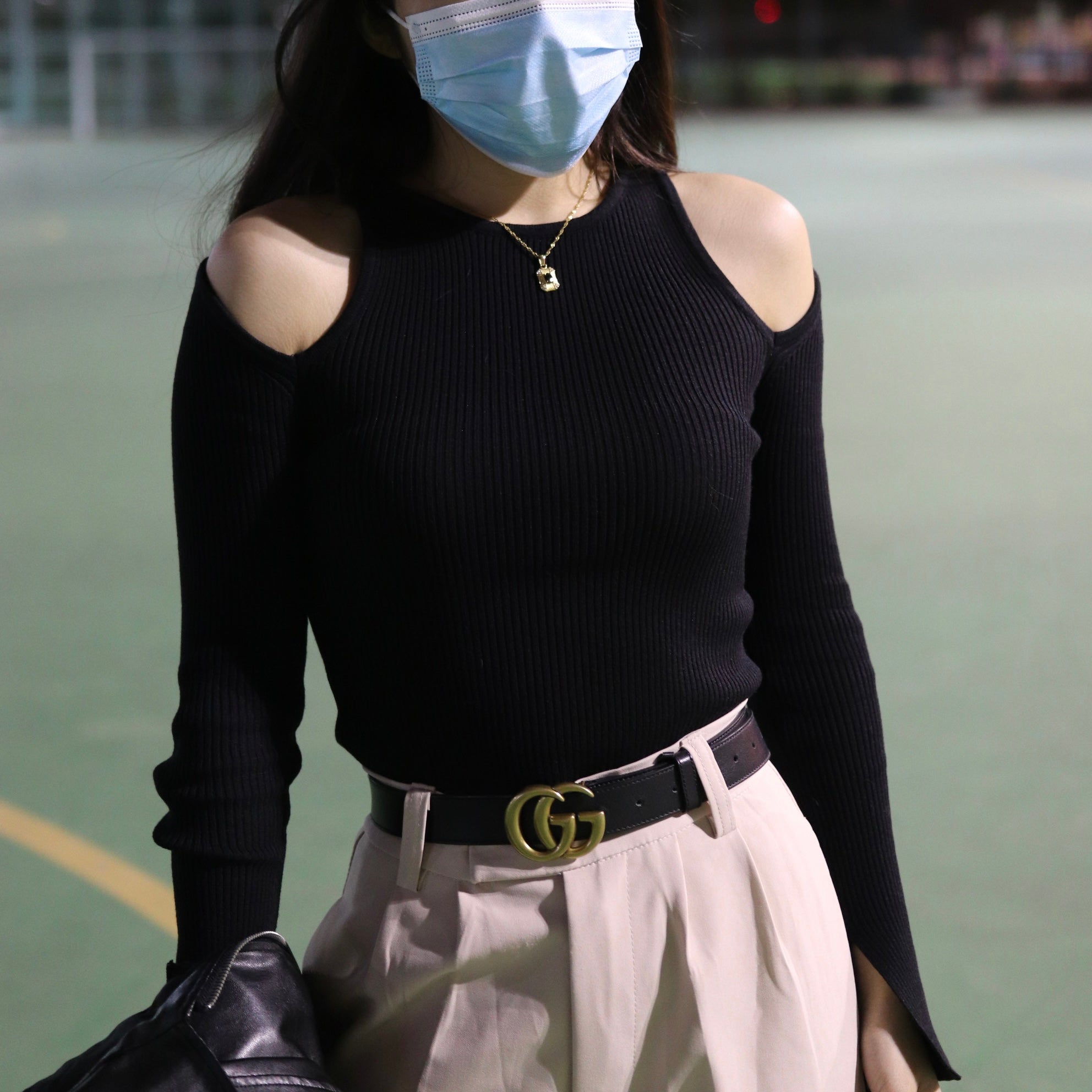 Bennett Shoulder Cut Long Sleeve Top