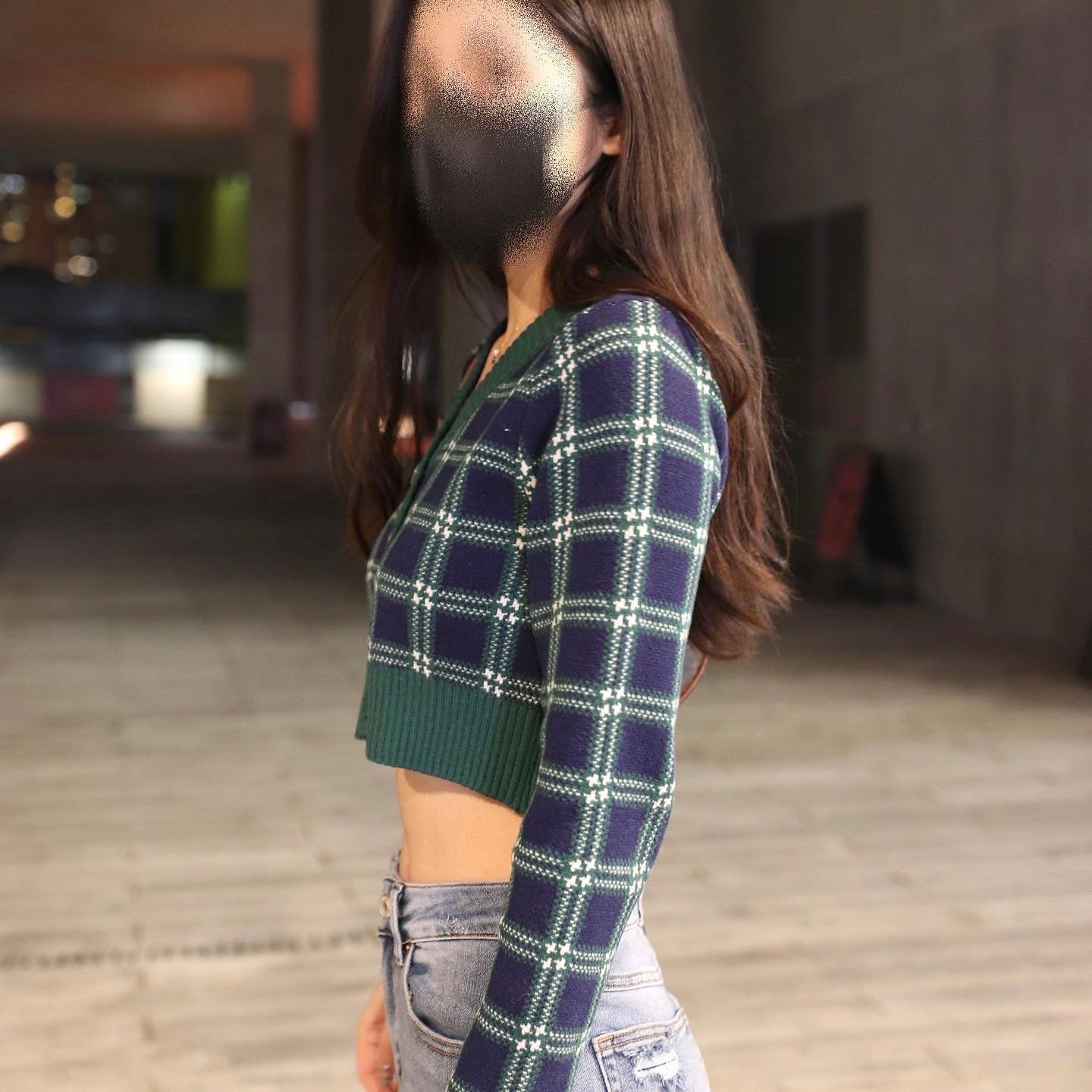 Bray Button Front Green Crop Cardigan