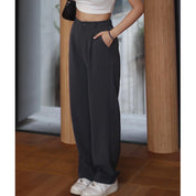 Solid High Waist Pants