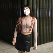 Jenna Striped Long Sleeve Crop Top