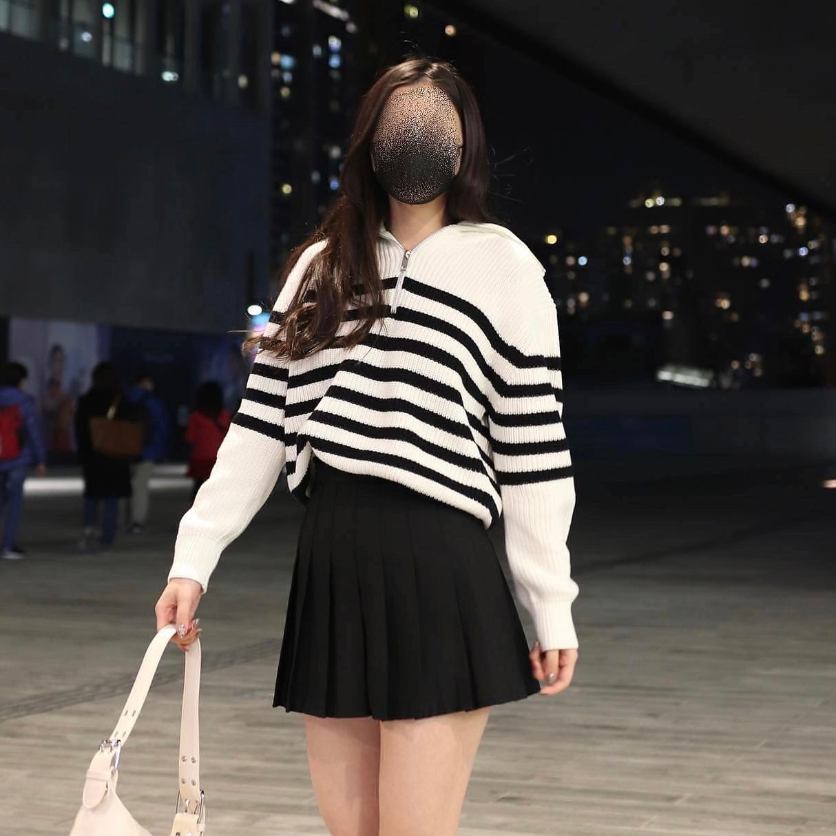 Gemma Half Sleeve Stripped Cardigan