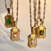Squared Abigail Gem Necklace