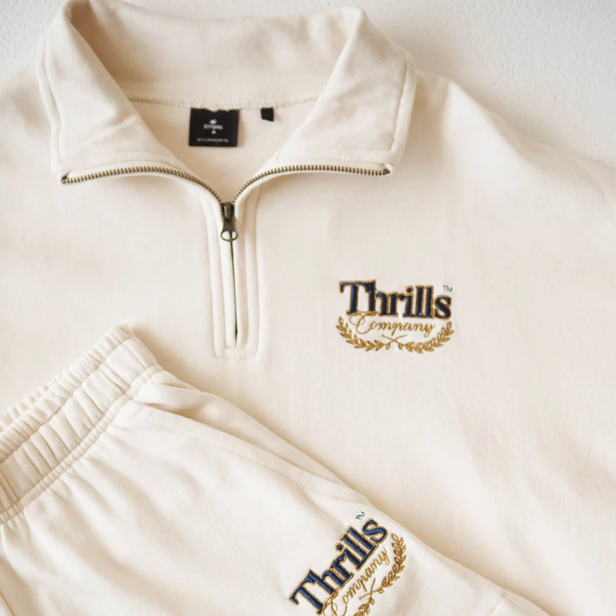 Deluxe 3/4 Zip Pullover - UNBLEACHED