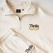 Deluxe 3/4 Zip Pullover - UNBLEACHED