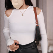 Bennett Shoulder Cut Long Sleeve Top