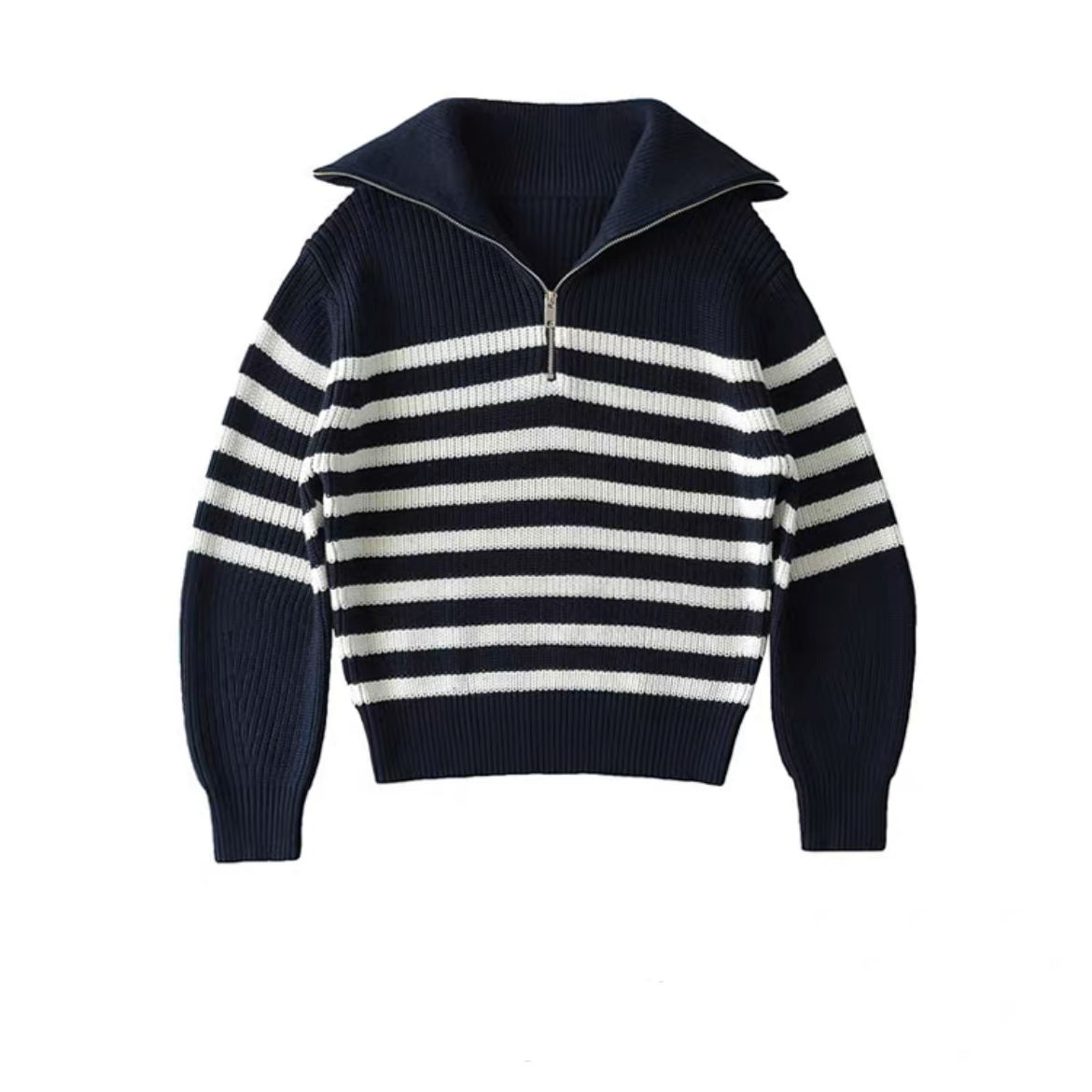 Gemma Half Sleeve Stripped Cardigan