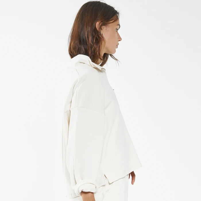 Deluxe 3/4 Zip Pullover - UNBLEACHED