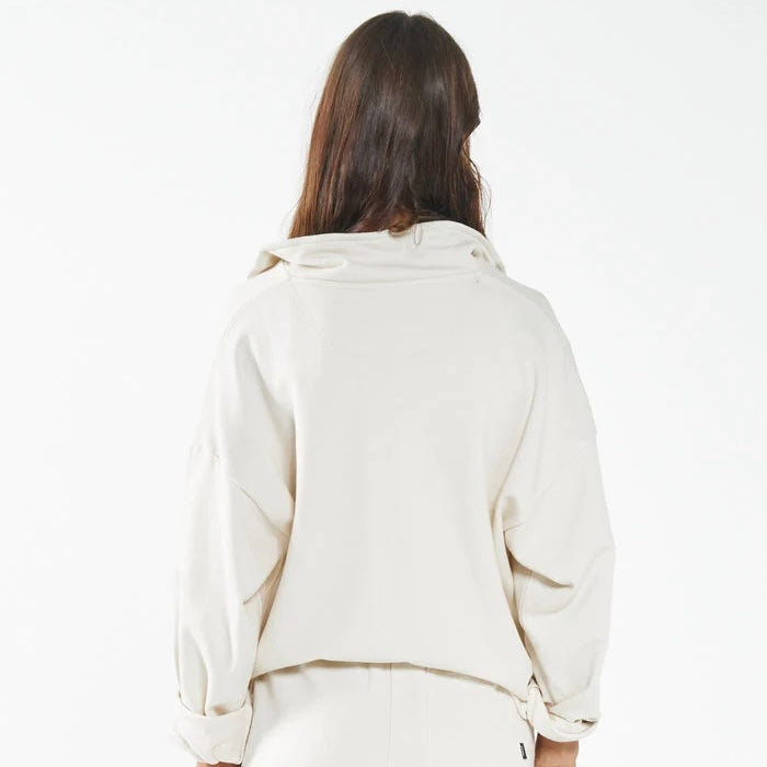 Deluxe 3/4 Zip Pullover - UNBLEACHED