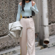 Bennett Shoulder Cut Long Sleeve Top